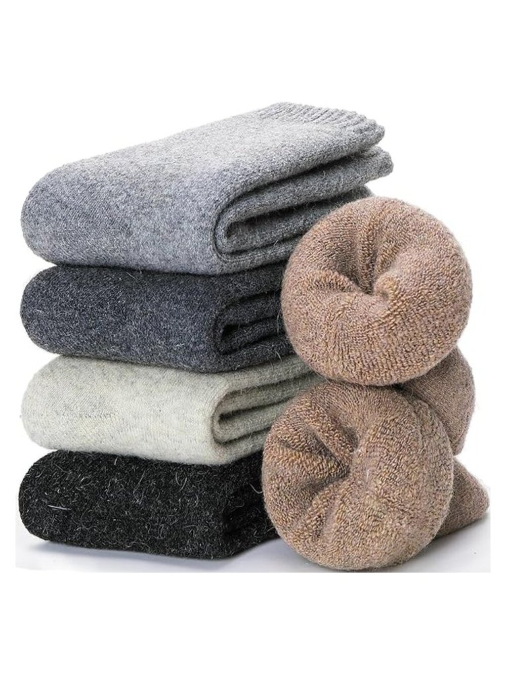 EBMORE Merino Wool Socks for Women Hiking Thermal Warm Winter Thick Boot Cozy Cr